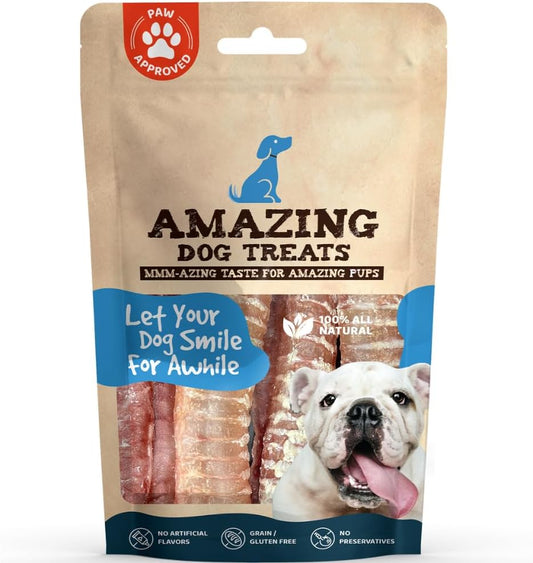 - 12 Inch Beef Trachea Chews for Dogs (10 Pcs/Pk) - 100% Natural Trachea Dog Treats - Excellent Source of Glucosamine - Natural Long Lasting Treats