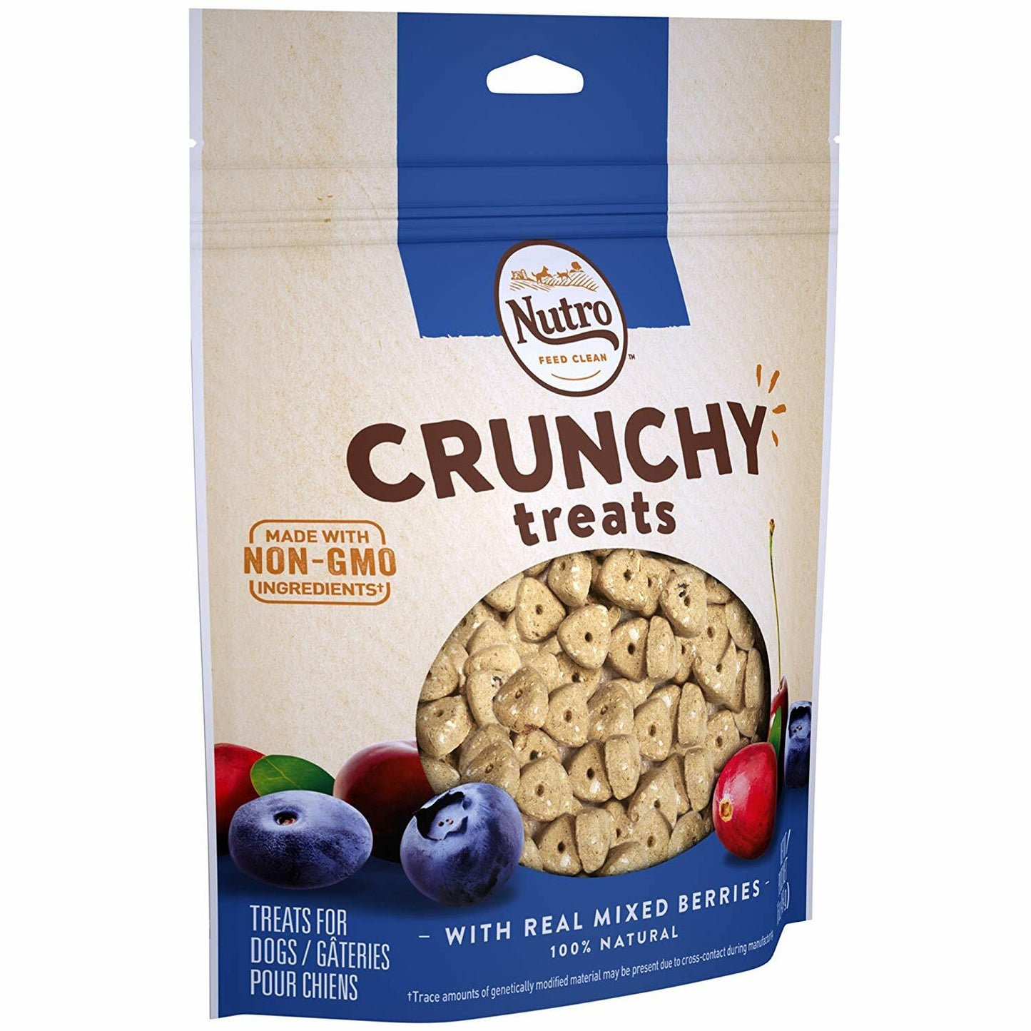 Nutro Crunchy Dog Treats with Real Mixed Berries 16 Oz.