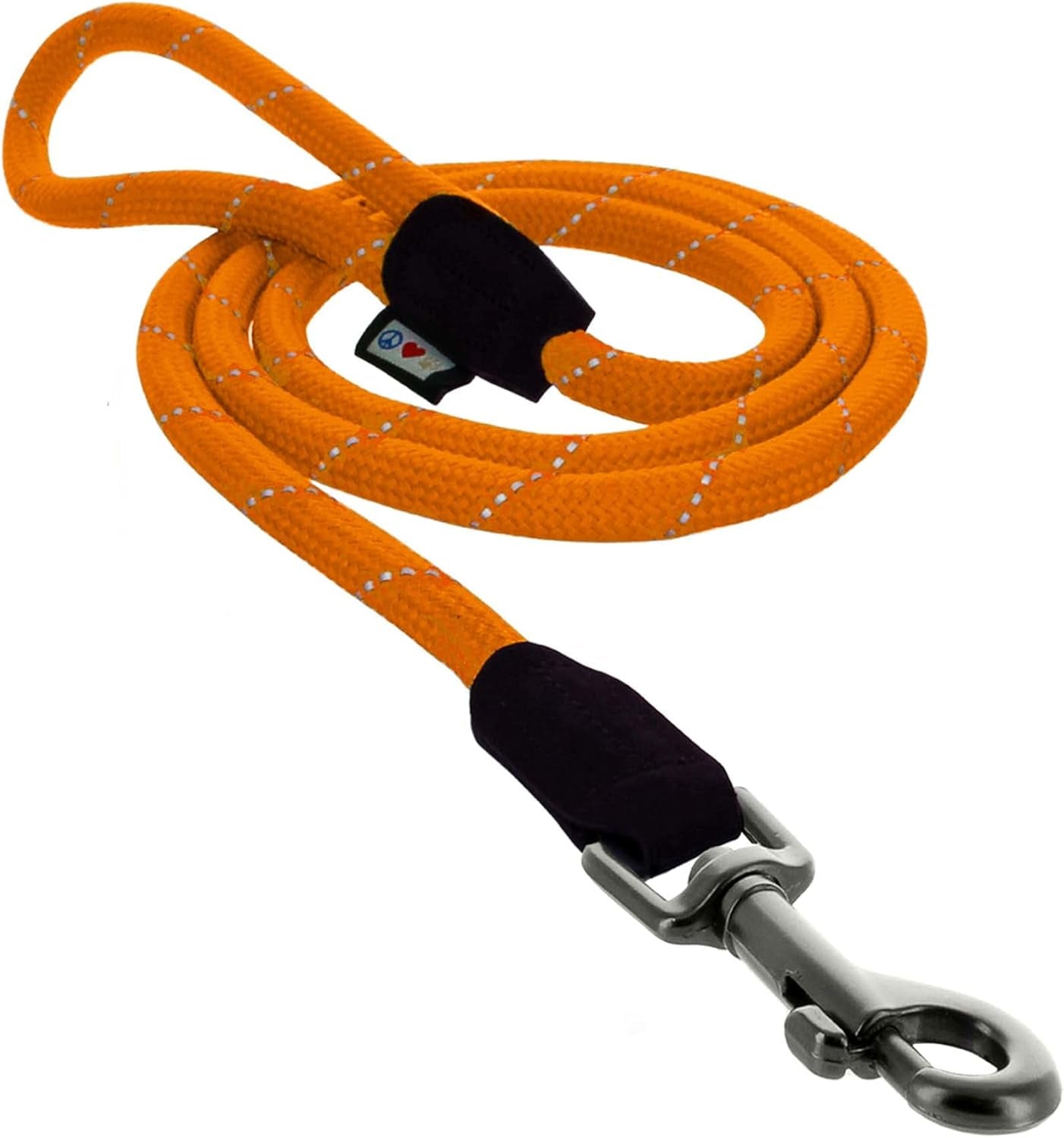 6FT Training Dog Leash Durable Medium Rope Leash for Dogs Premium Quality Heavy Duty Rope Lead Strong and Comfortable - Orange Puppy Leash