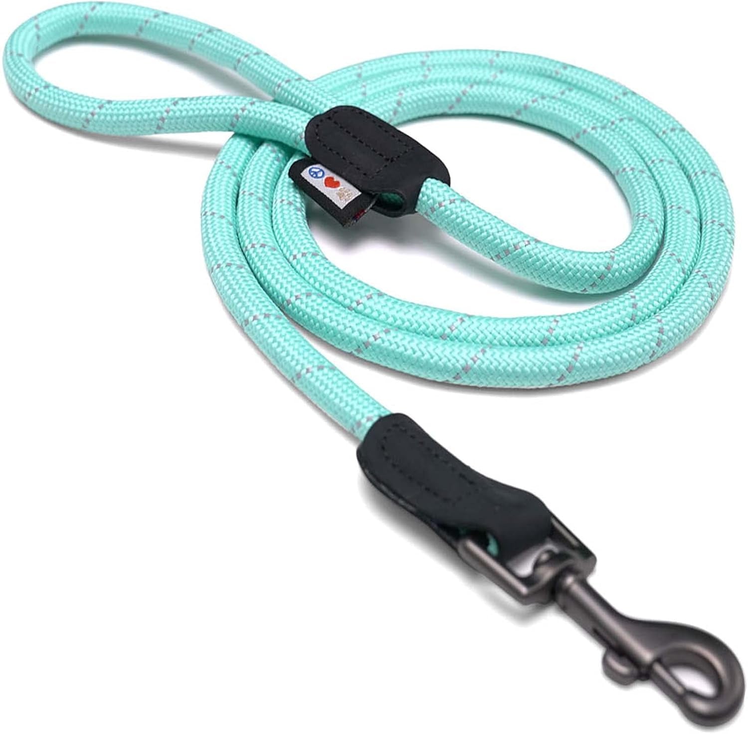 6FT Training Dog Leash Durable Medium Rope Leash for Dogs Premium Quality Heavy Duty Rope Lead Strong and Comfortable - Teal Puppy Leash