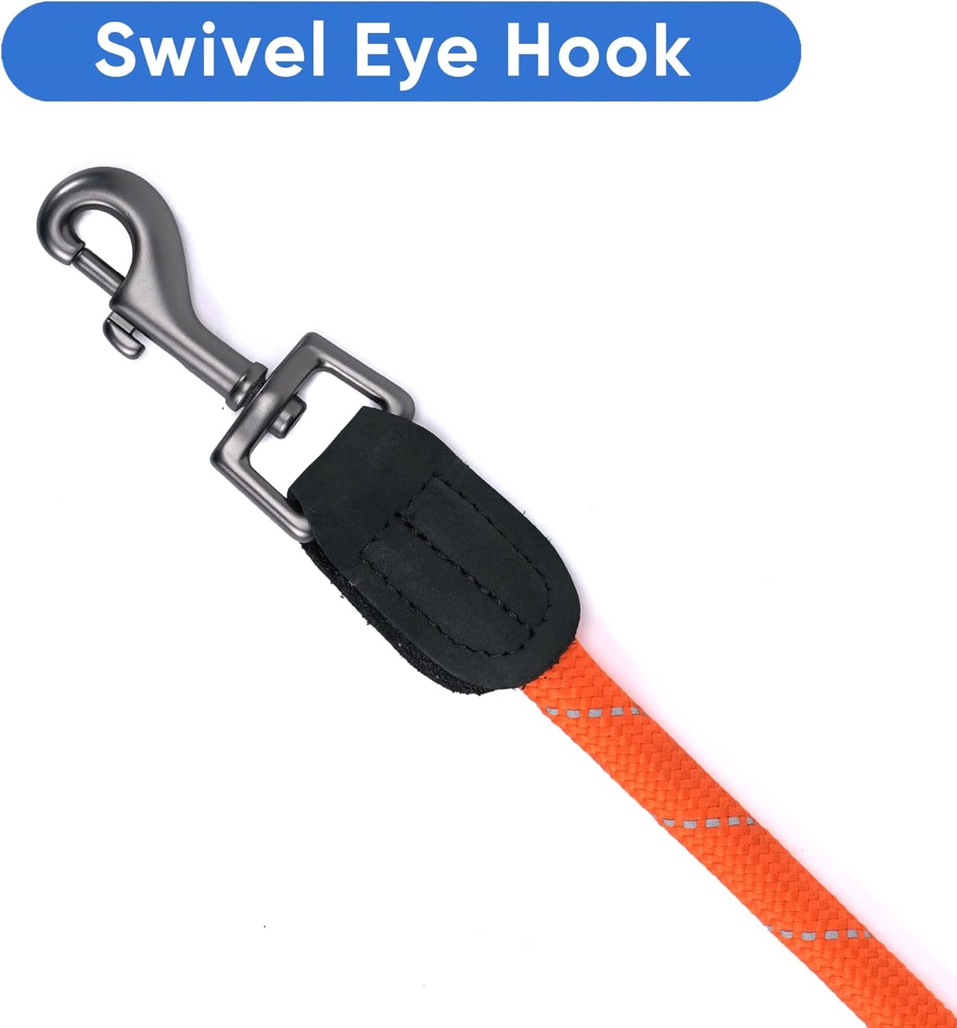 6FT Training Dog Leash Durable Medium Rope Leash for Dogs Premium Quality Heavy Duty Rope Lead Strong and Comfortable - Orange Puppy Leash